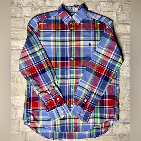 RALPH LAUREN: BOYS BUTTON UP LONG SLEEVE SHIRT - Picture 2 of 11
